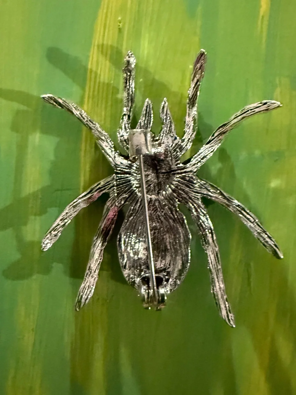 Blue Crystal Spider Brooch - Unbranded Elegant Jewelry Accent